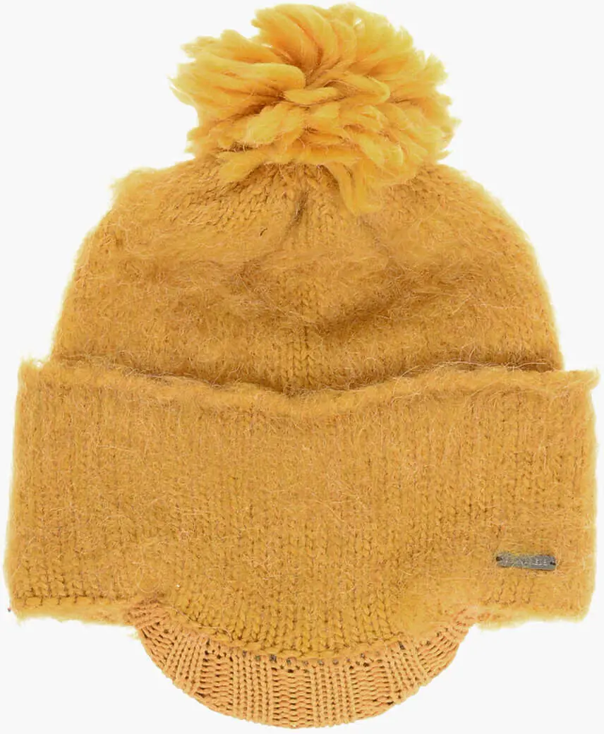 Caciuli DSQUARED2 Wool Blend Beanie With Visor Yellow Barbati (BM 18578848) 1