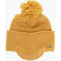 Caciuli Wool Blend Beanie With Visor Barbati