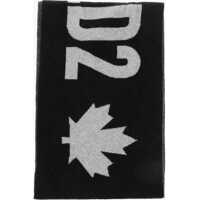 Esarfe Virgin Wool Two-Tone Scarf With Monogram Barbati