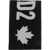 DSQUARED2 Virgin Wool Two-Tone Scarf With Monogram Black