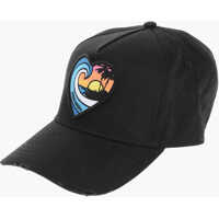 Caciuli Solid Color Twins On The Beach Cap With Tropical Patch Femei