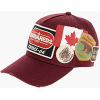 Caciuli Cotton Gabardine Canadian Heritage Cap With Patches Barbati
