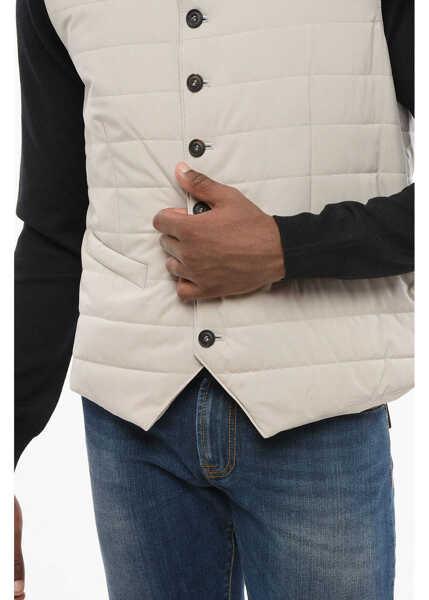 Jachete CORNELIANI Quilted Vest Beige Barbati (BM 18578968) 3