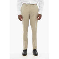 Pantaloni casual Cc Collection Linen Blend Pants With Scalloped Hem Barbati