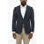 CORNELIANI Cc Collection Nylon Stretch 2 Buttons Blazer With Patch Pock Blue