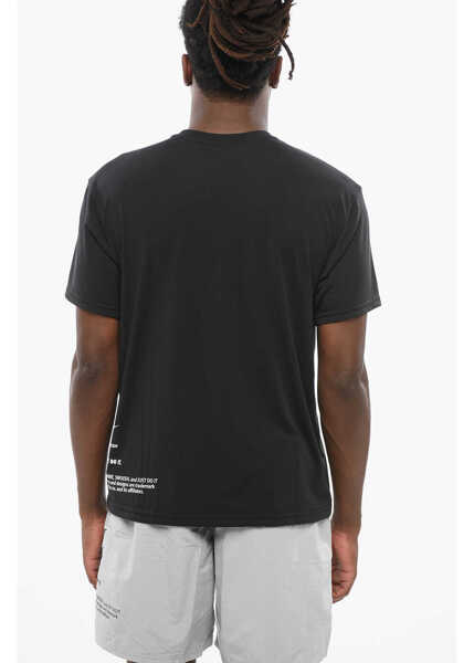 Tricouri Nike Swim T-Shirt Girocollo Hydrogu Dri-Fit Con Monogram A Contra Black Barbati (BM 18578977) 2