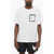 Nike Swim Contrasting Printed Crew-Neck T-Shirt With Breast Pocke Black & White