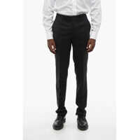 Pantaloni eleganti Trend Virgin Wool Pants With Belt Loops Barbati