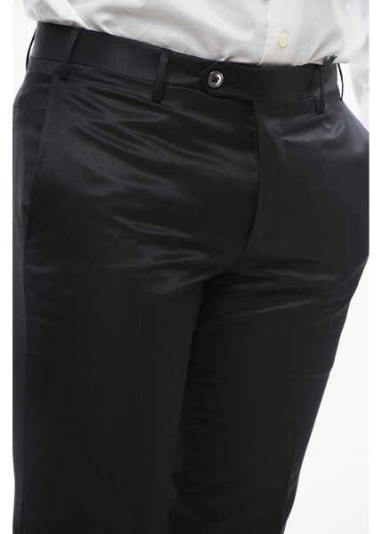 Pantaloni eleganti CORNELIANI Silk Blend Cerim.academy Pants Blue Barbati (BM 18579013) 3