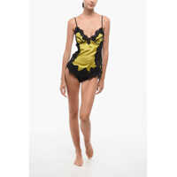 Imbracaminte Dama pagina 402 - Seturi pijamale DSQUARED2 Two Tone Lace Underwear Top Yellow Femei (BM 18579022) - B-mall.ro