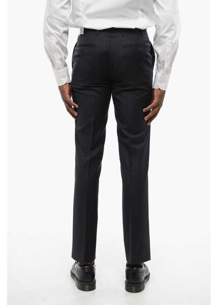 Pantaloni eleganti CORNELIANI Virgin Wool Leader Pants With Flush Pockets Blue Barbati (BM 18579025) 2