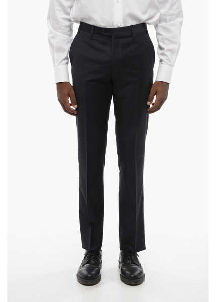 Pantaloni eleganti CORNELIANI Virgin Wool Leader Pants With Flush Pockets Blue Barbati (BM 18579025) 1