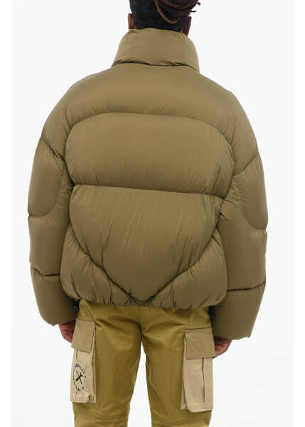 Geci de iarna Bacon Front Zipped New Order Rod Down Jacket Military Green Barbati (BM 18579043) 2