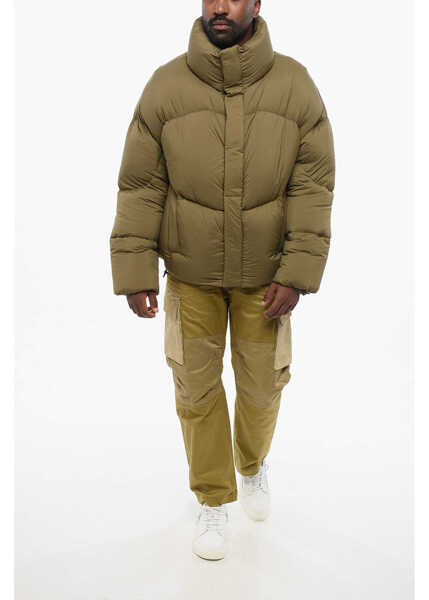 Geci de iarna Bacon Front Zipped New Order Rod Down Jacket Military Green Barbati (BM 18579043) 4