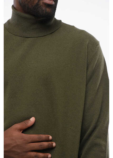 Pulovere CORNELIANI Turtleneck Wool And Cashmere Sweater Green Barbati (BM 18579049) 3