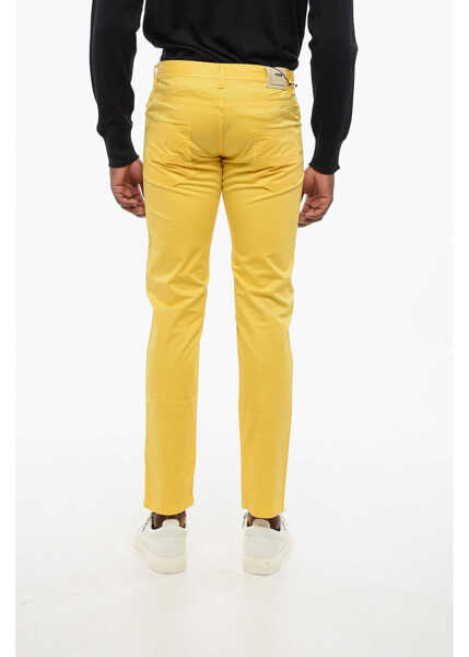 Pantaloni casual CORNELIANI 5-Pocketed Stretch Cotton Pants Yellow Barbati (BM 18579061) 2