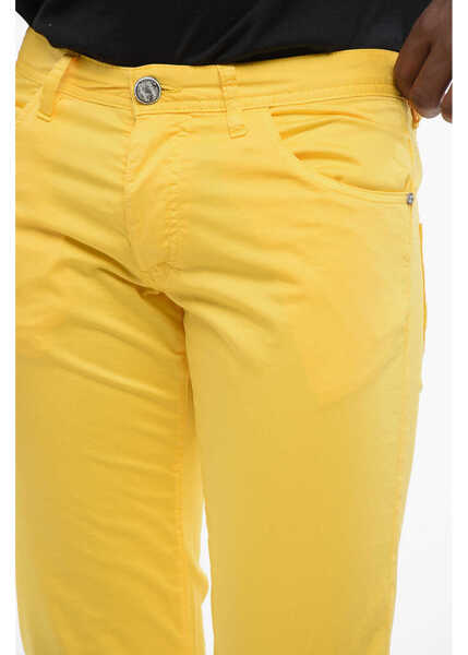 Pantaloni casual CORNELIANI 5-Pocketed Stretch Cotton Pants Yellow Barbati (BM 18579061) 3