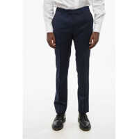 Pantaloni eleganti Code 4-Pocketed Virgin Wool Pants With Concealed Closure Barbati