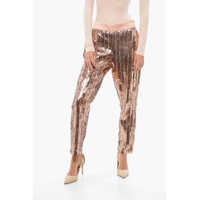 Pantaloni casual Sequined Wide-Leg Pants Femei