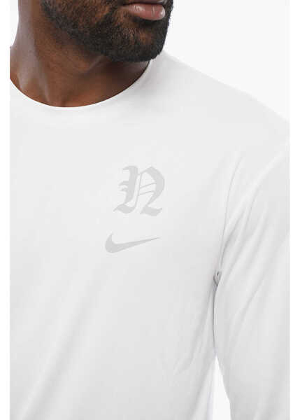 Tricouri Nike Swim Long Sleeved Dri-Fit Crew-Neck T-Shirt White Barbati (BM 18579190) 3