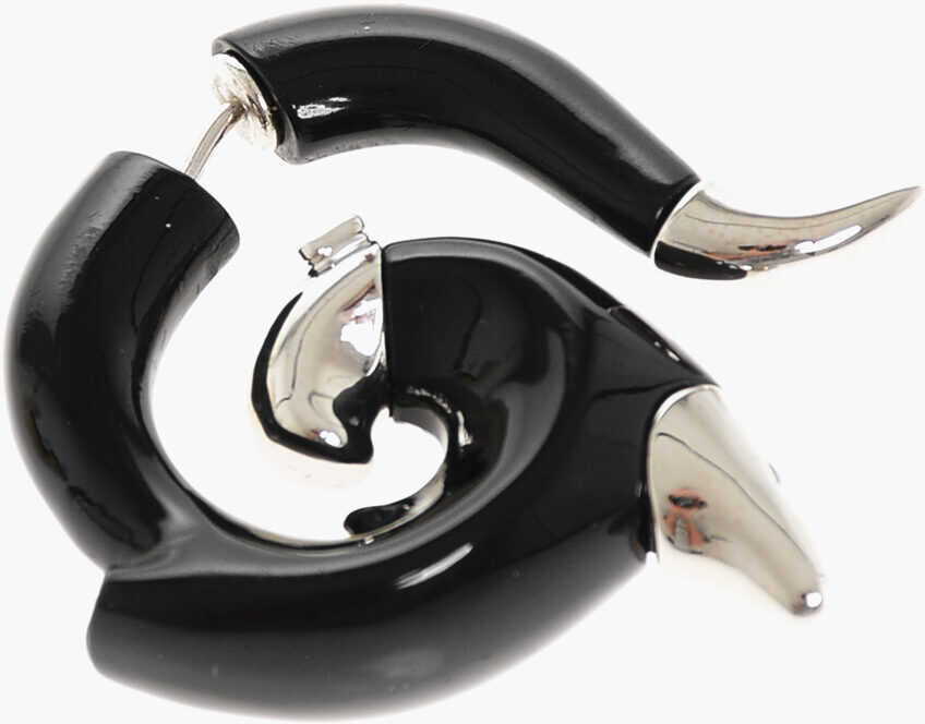 Cercei DSQUARED2 Metal And Resin Flames Single Earring Black Femei (BM 18579196) 2