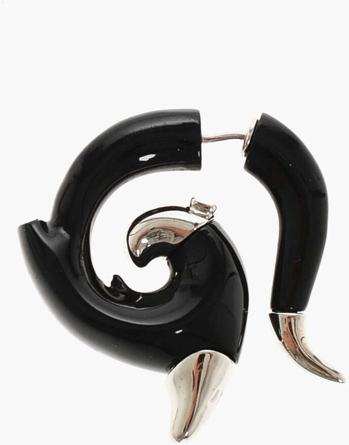 Cercei DSQUARED2 Metal And Resin Flames Single Earring Black Femei (BM 18579196) 1