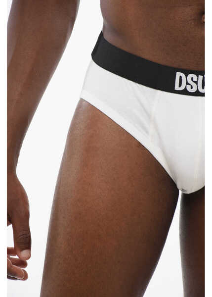 Lenjerie intima DSQUARED2 Dsurf Slip With Logoed Band White Barbati (BM 18579202) 3