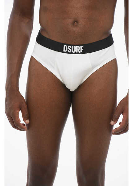 Lenjerie intima DSQUARED2 Dsurf Slip With Logoed Band White Barbati (BM 18579202) 1