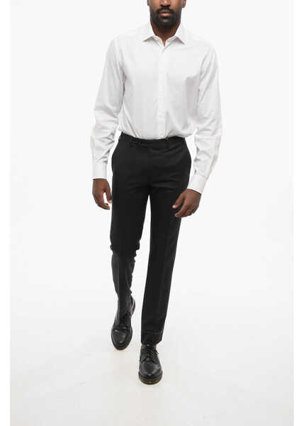 Pantaloni eleganti CORNELIANI Virgin Wool Pants With Concealed Closure Black Barbati (BM 18579214) 4