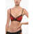 DSQUARED2 Two-Tone Bikini Top With Logoed Band Black