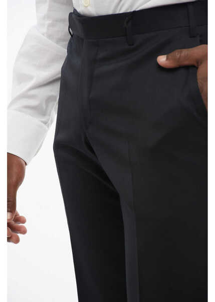 Pantaloni eleganti CORNELIANI Trend Virgin Wool Pants Black Barbati (BM 18579229) 3