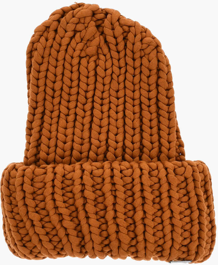 Caciuli DSQUARED2 Solid Color Braided Beanie Brown Femei (BM 18579238) 1