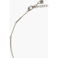 Coliere pentru Barbati - Coliere DSQUARED2 Icon Metal Necklace With Lettering Logo Silver Barbati (BM 18579244) - B-mall.ro