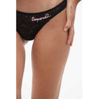 Imbracaminte Dama pagina 402 - Lenjerie intima DSQUARED2 Lace Embroidered Brief Black Femei (BM 18579256) - B-mall.ro