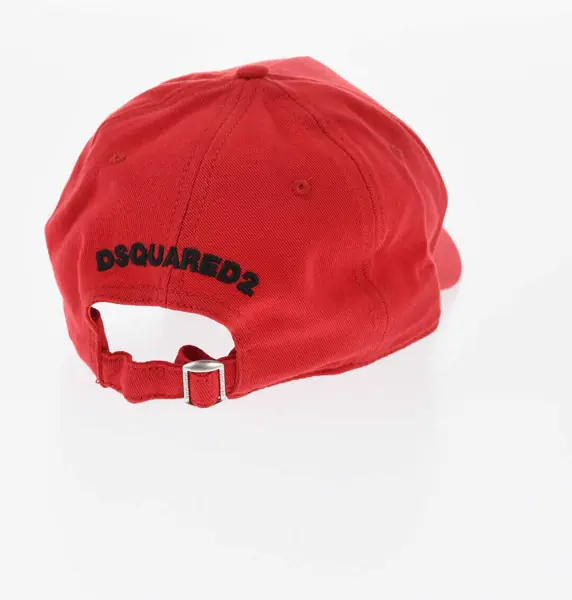 Caciuli DSQUARED2 Embroidered Twill Cap Red Barbati (BM 18579265) 3