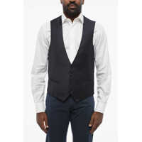 Veste costum Virgin Wool Academy Waistcoat With Jetted Pockets Barbati
