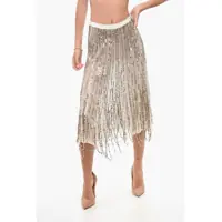 Fuste lungi Sequined Flared Skirt Femei