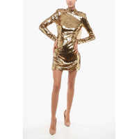Rochii scurte Sequined Bare Back Dress Femei