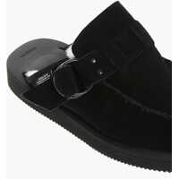 Saboti Dama - Saboti Suicoke Padded Suede Leather Sabot Black Femei (BM 18579385) - B-mall.ro