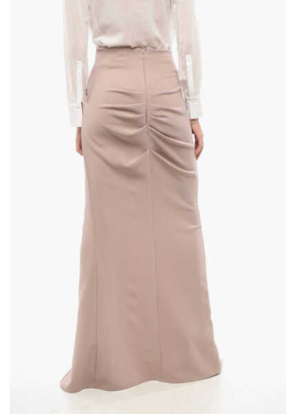 Fuste lungi Elisabetta Franchi Back Zipped Mermaid Skirt Pink Femei (BM 18579409) 2