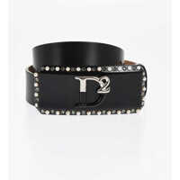 Curele Leather Belt With Beads Buckle 40Mm Femei