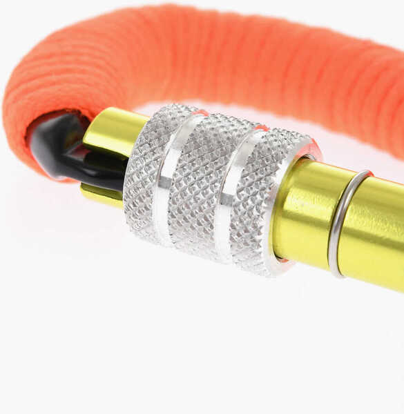 Brelocuri DSQUARED2 Fabric Carabiner Keyring Orange Barbati (BM 18579436) 2