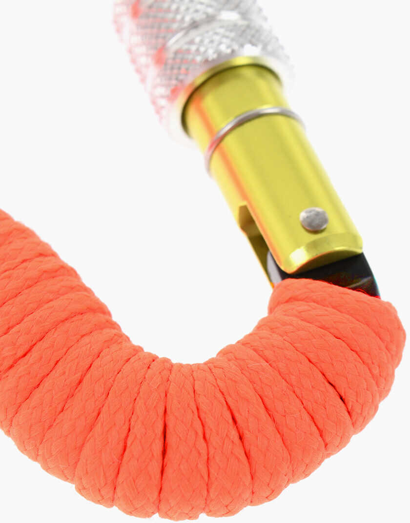 Brelocuri DSQUARED2 Fabric Carabiner Keyring Orange Barbati (BM 18579436) 3