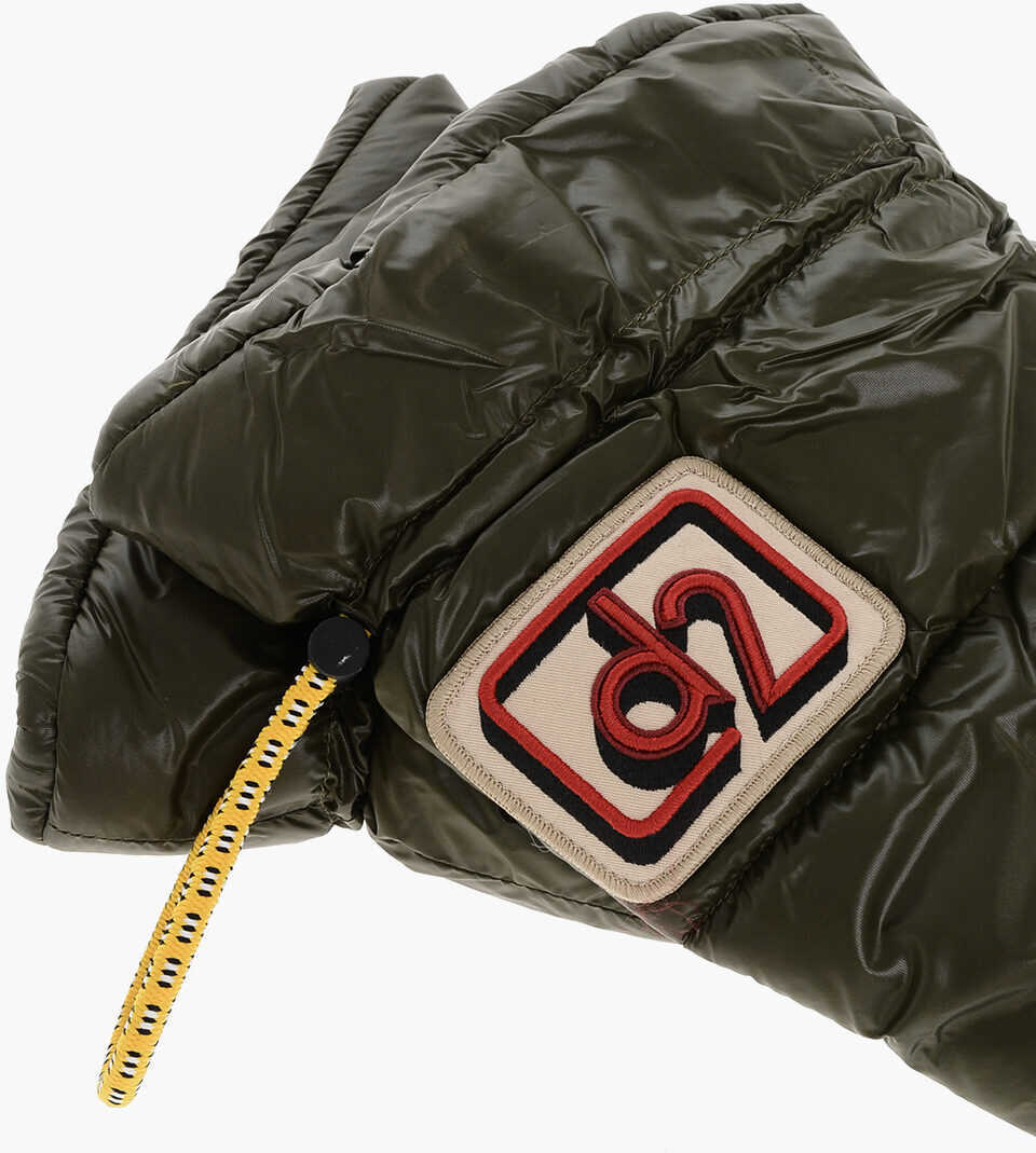 Manusi DSQUARED2 Padded And Quilted Snow Gloves Green Femei (BM 18579445) 2