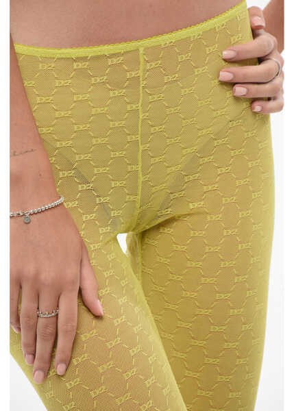 Sosete DSQUARED2 Monogram Lace Collant Yellow Femei (BM 18579448) 3