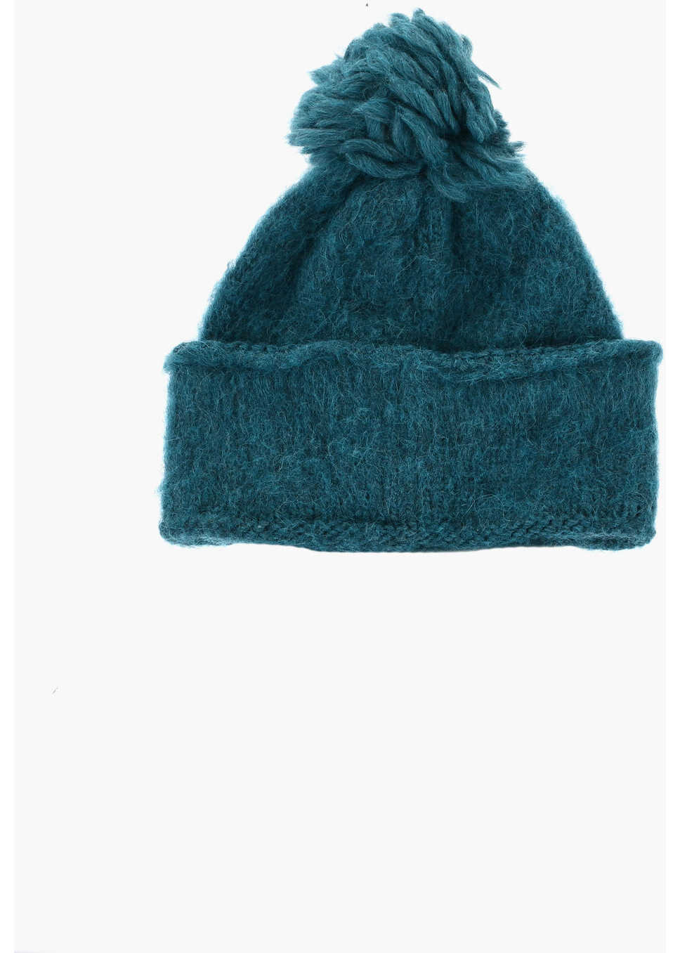 Caciuli DSQUARED2 Wool Blend Beanie With Visor Blue Femei (BM 18579451) 2