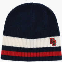 Caciuli Wool Beanie With Contrast Embroidery Femei