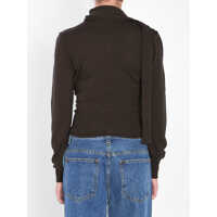 Pulovere Dama - Cardigane LEMAIRE Twisted Cardigan With Scarf BROWN Femei (BM 18579580) - B-mall.ro