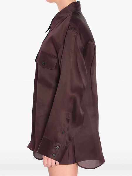 Camasi Khaite Matteo Shirt BORDEAUX Femei (BM 18579583) 4