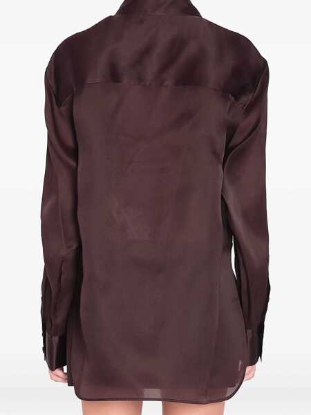 Camasi Khaite Matteo Shirt BORDEAUX Femei (BM 18579583) 5